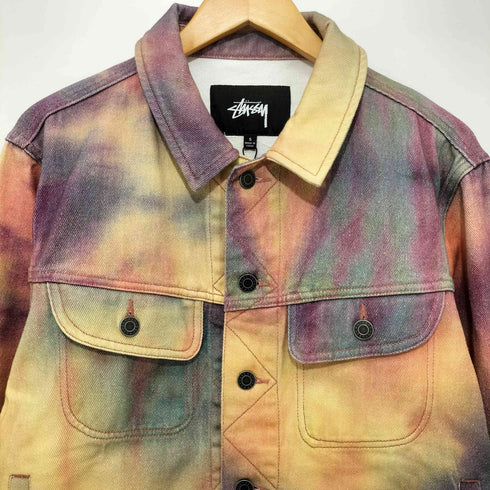ステューシー Stussy TIE DYE TRUCKER JACKET タイダイ染め Gジャン メンズ import:S