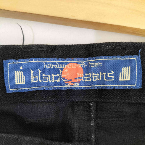 ブラックミーンズ BLACKMEANS ALL BLACK ZIP パンツ メンズ JPN:3