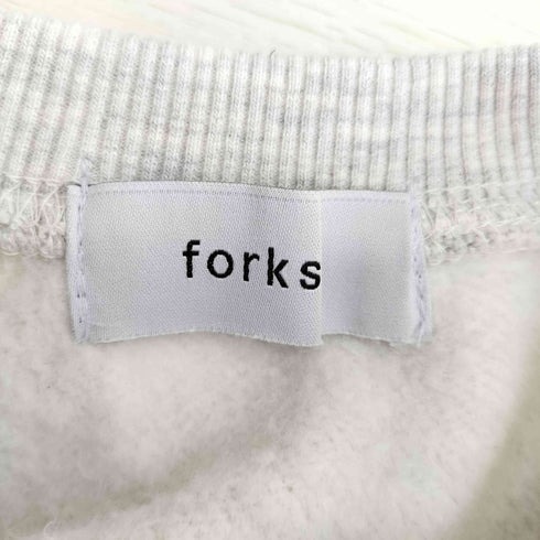 フォルクシー forksy. メロー配色ショートスウェットプルオーバー レディース FREE