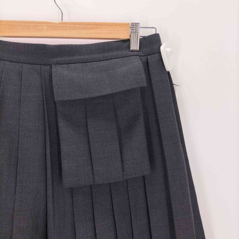 アンダーカバー UNDERCOVER モヘアギャバ PLEAT SKIRT プリーツ 巻き スカート メンズ