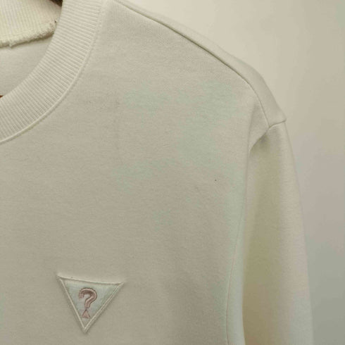 ゲス GUESS ワンポイントロゴ刺繍 L/S プルオーバースウェット メンズ import:M