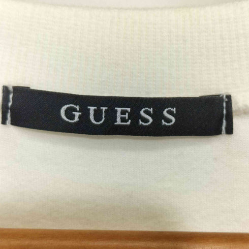 ゲス GUESS ワンポイントロゴ刺繍 L/S プルオーバースウェット メンズ import:M
