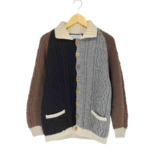 インバーアラン INVERALLAN クレイジーパターンハンドニットカーディガン メンズ