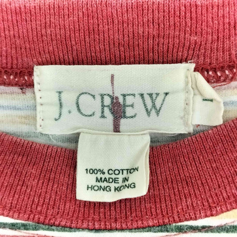 ジェイクルー J.CREW 90s 香港製 クルーネックボーダーTシャツ メンズ import:L