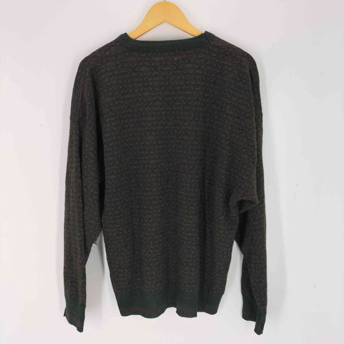 DOMANI UOMO イタリア製 アクリル総柄ニット メンズ import:XL