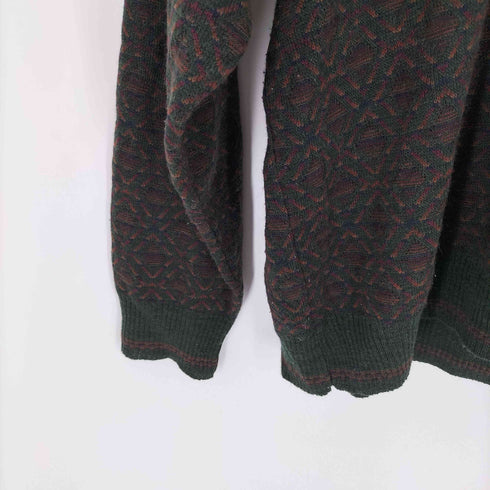 DOMANI UOMO イタリア製 アクリル総柄ニット メンズ import:XL