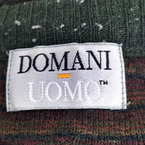 DOMANI UOMO イタリア製 アクリル総柄ニット メンズ import:XL