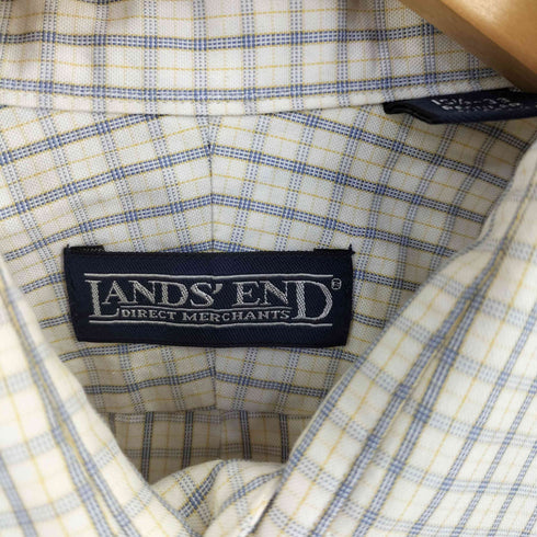 ランズエンド LANDS END チェックBDシャツ メンズ 15 1/2-33