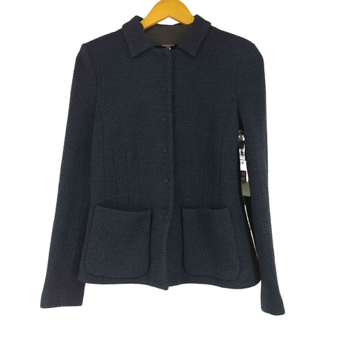 アルマーニコレツィオーニ ARMANI COLLEZIONI ウール混 スナップボタンジャケット レディース 44