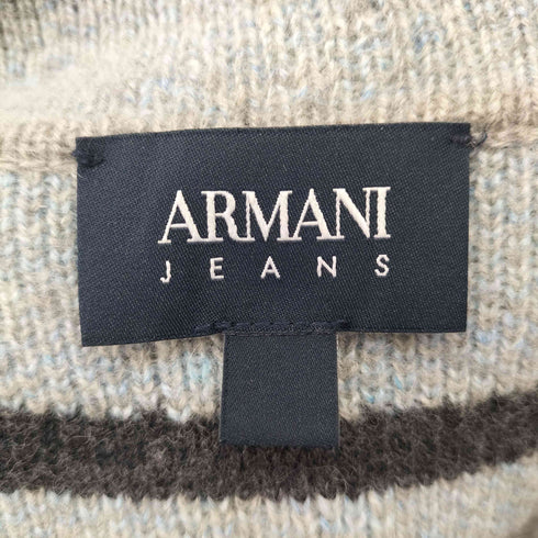 アルマーニジーンズ ARMANI JEANS ウール混 グラデーションデザイン ニットジャケット レディース 44