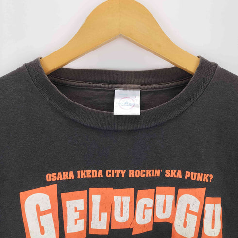 デルタプロウェイト DELTA PRO WEIGHT USA製 バンドプリントクルーネックTシャツ メンズ import:L