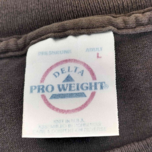 デルタプロウェイト DELTA PRO WEIGHT USA製 バンドプリントクルーネックTシャツ メンズ import:L
