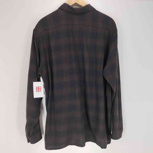 コモリ COMOLI 22AW ウールチェックオープンカラーシャツ メンズ JPN:2