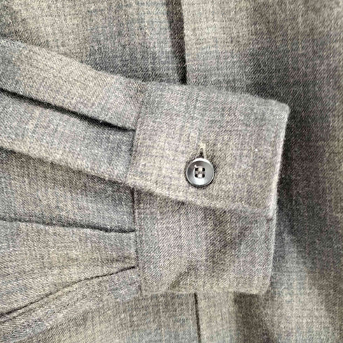 コモリ COMOLI 22AW ウールチェックオープンカラーシャツ メンズ JPN:2