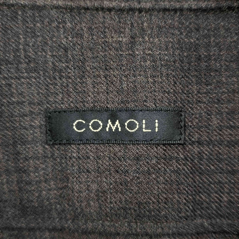 コモリ COMOLI 22AW ウールチェックオープンカラーシャツ メンズ JPN:2