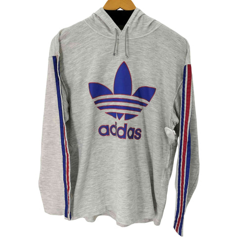 アディダスオリジナルス adidas Originals デサント製 プルオーバーパーカー ロングカットソー メンズ M-L