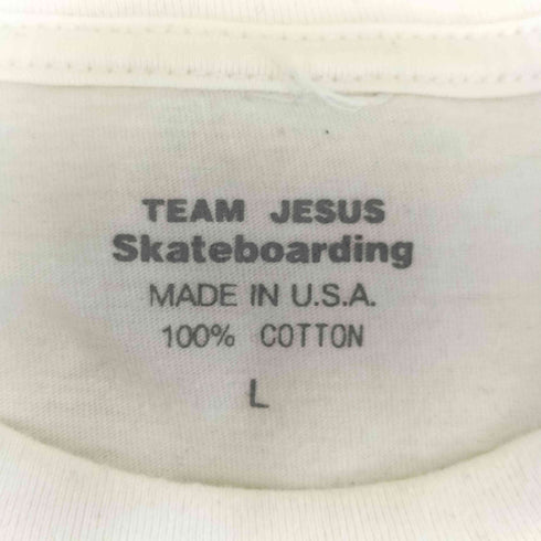 TEAM JESUS skateboarding USA製 クルーネックTシャツ メンズ import:L