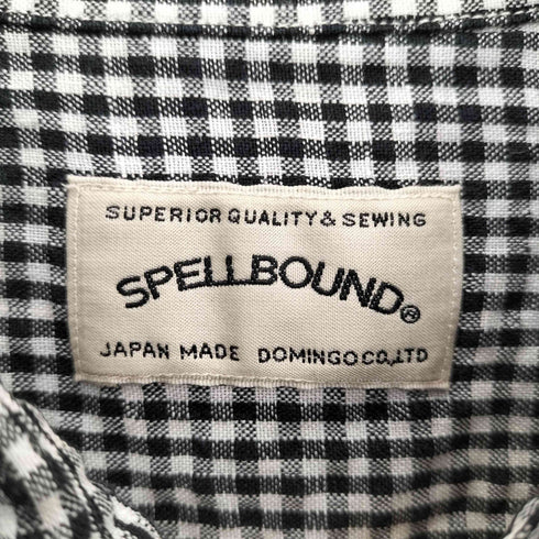 スペルバウンド SPELLBOUND リネンギンガムチェックレギュラーカラーシャツ メンズ JPN:2