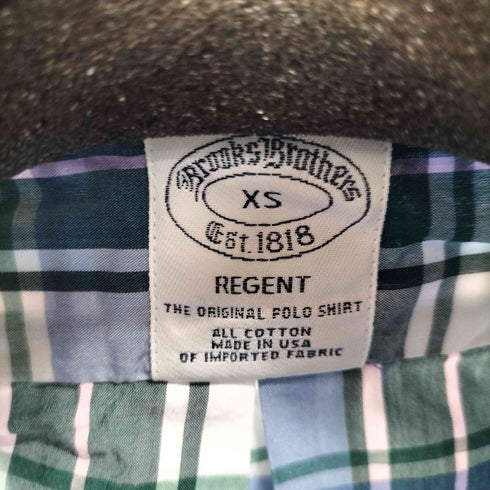 ブルックスブラザーズ BROOKS BROTHERS USA製 REGENT ボタンダウン チェックシャツ メンズ XS