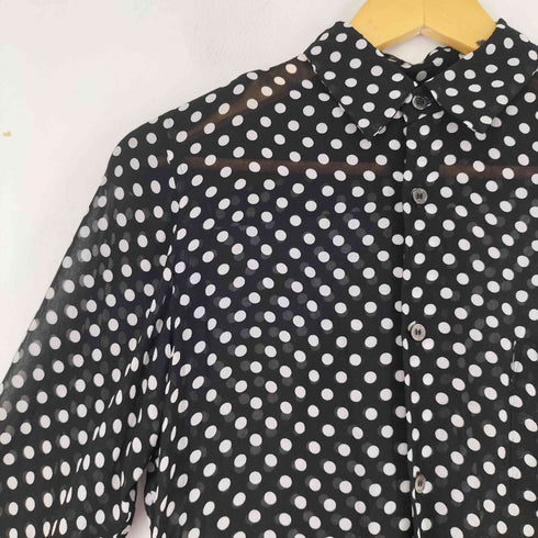 コムデギャルソン COMME des GARCONS 10SS ドットシアーシャツ レディース XS