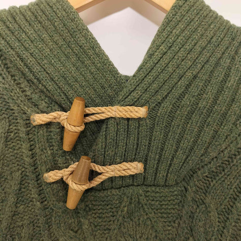 ポロバイラルフローレン Polo by RALPH LAUREN 90S ケーブルウールニットフーディ メンズ import:L