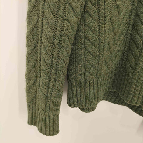 ポロバイラルフローレン Polo by RALPH LAUREN 90S ケーブルウールニットフーディ メンズ import:L