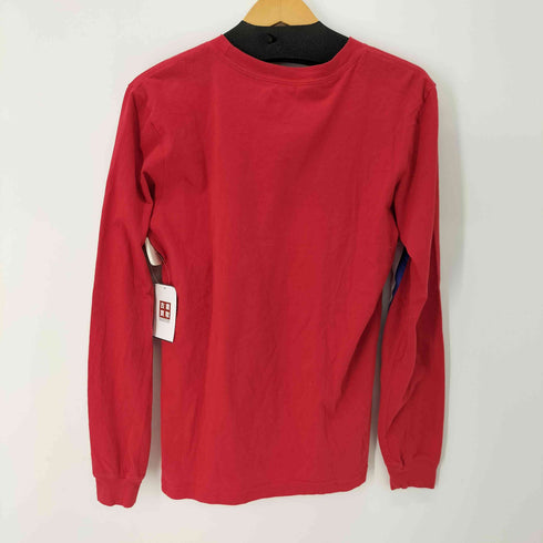 ザノースフェイス THE NORTH FACE フロントロゴ クルーネック ロングスリーブカットソー メンズ S