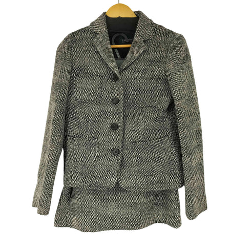 エスマックスマーラ S Max Mara ネップ テーラードジャケット&スカート レディース JKT:36 PNT:34