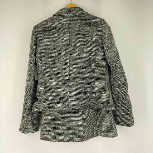 エスマックスマーラ S Max Mara ネップ テーラードジャケット&スカート レディース JKT:36 PNT:34