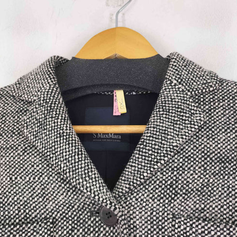 エスマックスマーラ S Max Mara ネップ テーラードジャケット&スカート レディース JKT:36 PNT:34