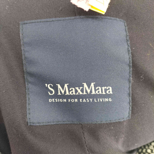 エスマックスマーラ S Max Mara ネップ テーラードジャケット&スカート レディース JKT:36 PNT:34