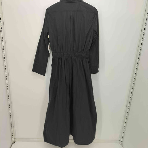ザラ ZARA ナイロン マキシ シャツワンピース レディース import:S