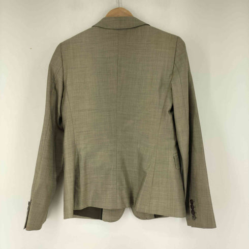 マックスマーラ MAX MARA イタリア製 白タグ ウールシルク テーラードジャケット レディース 36