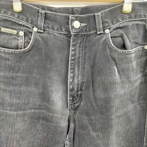 カルバンクラインジーンズ Calvin Klein Jeans 90S-00S ブラックデニム ストレート パンツ レディース W32