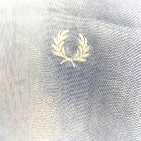 フレッドペリー FRED PERRY 月桂樹刺繍 バックプリーツ シャツ レディース UK:10
