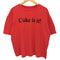 90-00S Coke is it 企業プリント クルーネック Tシャツ メンズ