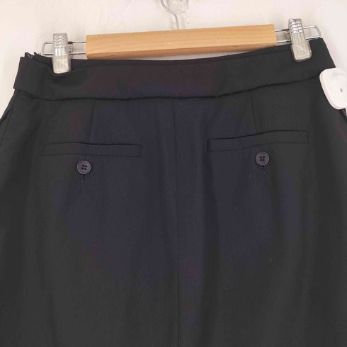 マックスマーラ MAX MARA イタリア製 白タグ ウールセンタースリットスカート レディース 34