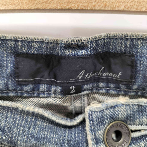 アタッチメント ATTACHMENT y2k ダメージブーツカットデニム メンズ JPN:2