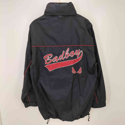 バッドボーイ BADBOY 90-00S ベースボール ロゴ刺繍 裏地メッシュ パッカブルフード ジップアップ ジャケット メンズ LL