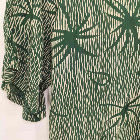 パールダイバー pearl diver 90-00S S/S レーヨン 総柄 アロハシャツ メンズ import:L