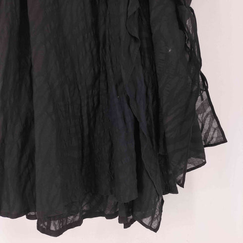 ヨウジヤマモトプリュスノアール YOHJI YAMAMOTO+NOIR コットンリネン混紡 膨れシアーレイヤードスカート レディース 1