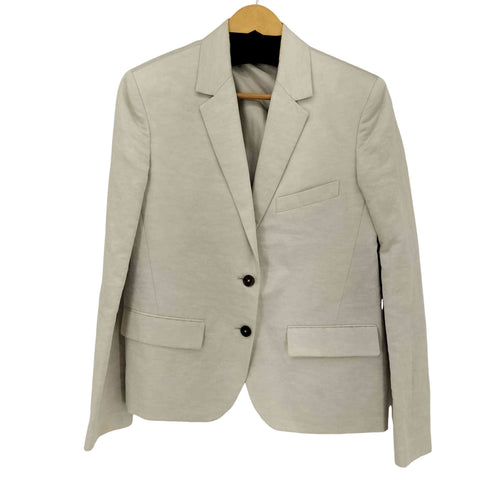 ジルサンダー JIL SANDER イタリア製 リネン混 2Bテーラードジャケット レディース 32