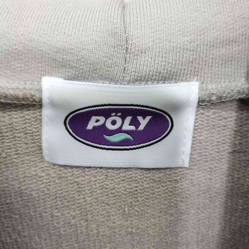 POLY ロゴ バックプリント プルオーバー パーカー メンズ
