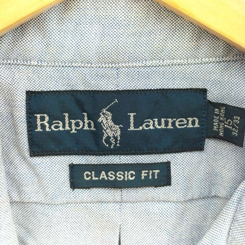 ラルフローレン RALPH LAUREN CLASSIC FIT ポニー刺繍 ボタンダウン S/S シャツ メンズ 15 32/33