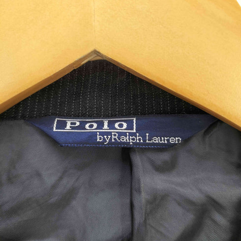 ポロバイラルフローレン Polo by RALPH LAUREN 80-90s 三角タグ 3B 段返り 背抜き ピンストライプ テーラード ジャケット メンズ
