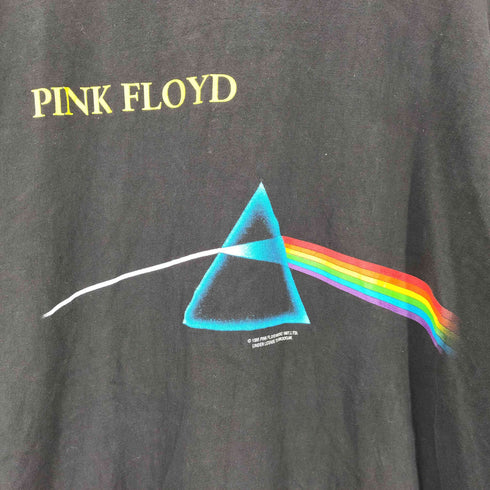 90S 95年© DARK SIDE OF THE MOON バンドプリントクルーネックTシャツ 裾袖ダブル メンズ