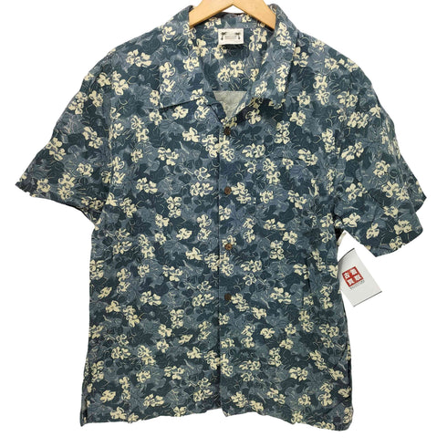 BAYLEAF S/S 開襟 総柄 アロハシャツ メンズ import:L