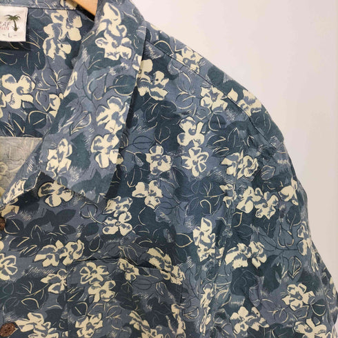 BAYLEAF S/S 開襟 総柄 アロハシャツ メンズ import:L