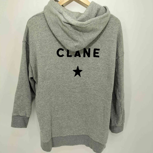 クラネ CLANE 両面ロゴ刺繍 プルオーバーパーカー メンズ