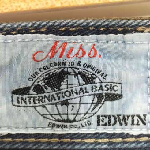 エドウィン EDWIN LOT0424 ストレッチ ストレート デニムパンツ レディース US:28-29